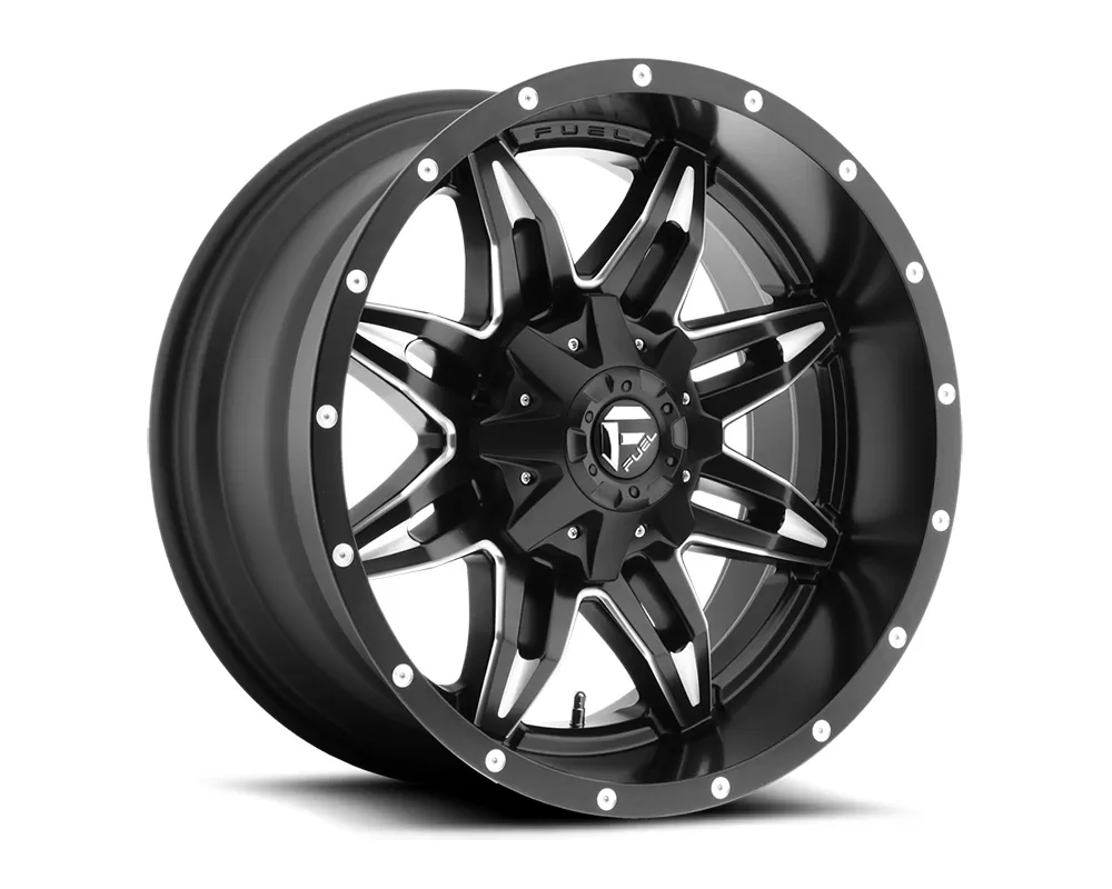 Fuel D567 Lethal Black & Milled 1-Piece Cast Wheel 15x8 5x114.3|5x120.7 -18mm - D56715800437