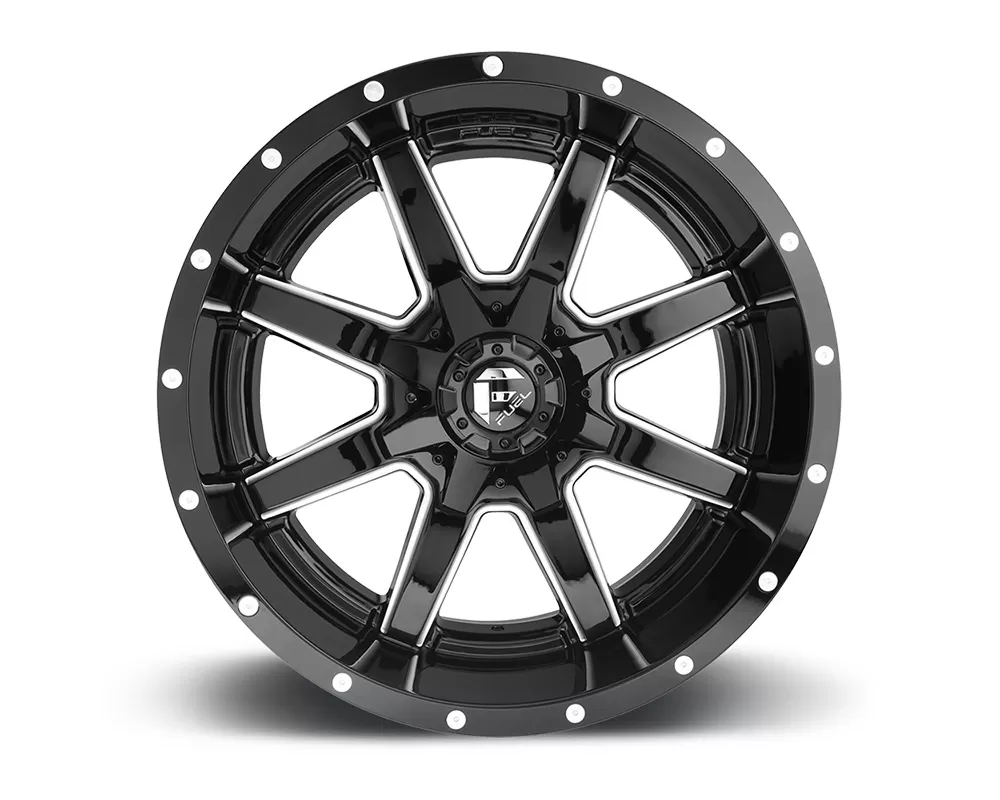 Fuel D610 Maverick Gloss Black & Milled 1-Piece Cast Wheel 17x9 6x135|6x139.7 -12mm - D61017909845