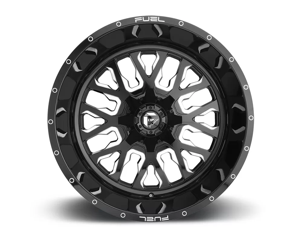 Fuel D611 Stroke Gloss Black & Milled 1-Piece Cast Wheel 17x9 6x135|6x139.7 -12mm - D61117909845