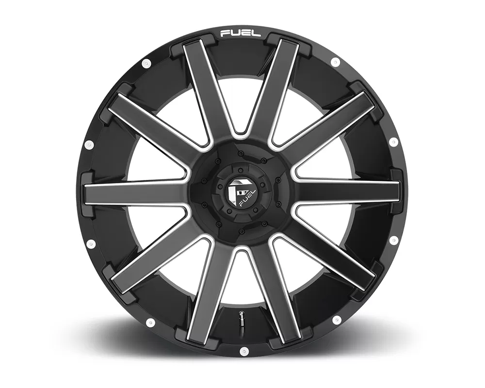Fuel D616 Contra Matte Black & Milled 1-Piece Cast Wheel 18x9 6x135|6x139.7 -12mm - D61618909845