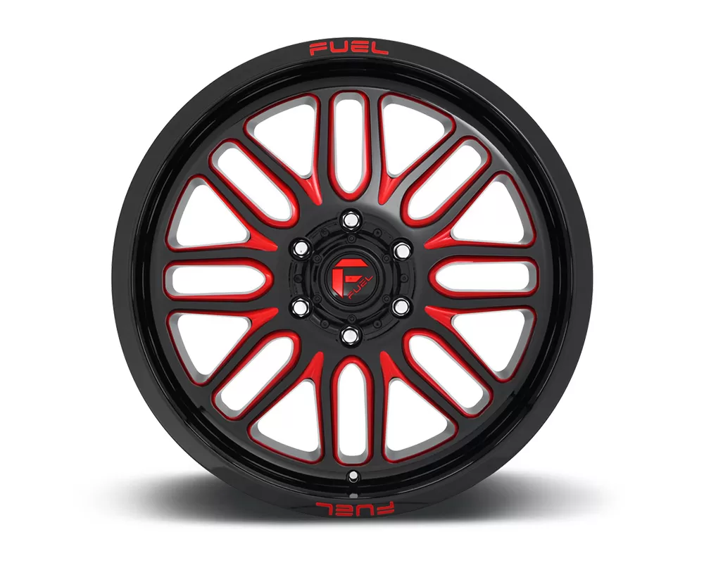 Fuel D663 Ignite Gloss Black w/ Candy Red 1-Piece Cast Wheel 20x10 5x127 -18mm - D66320007347