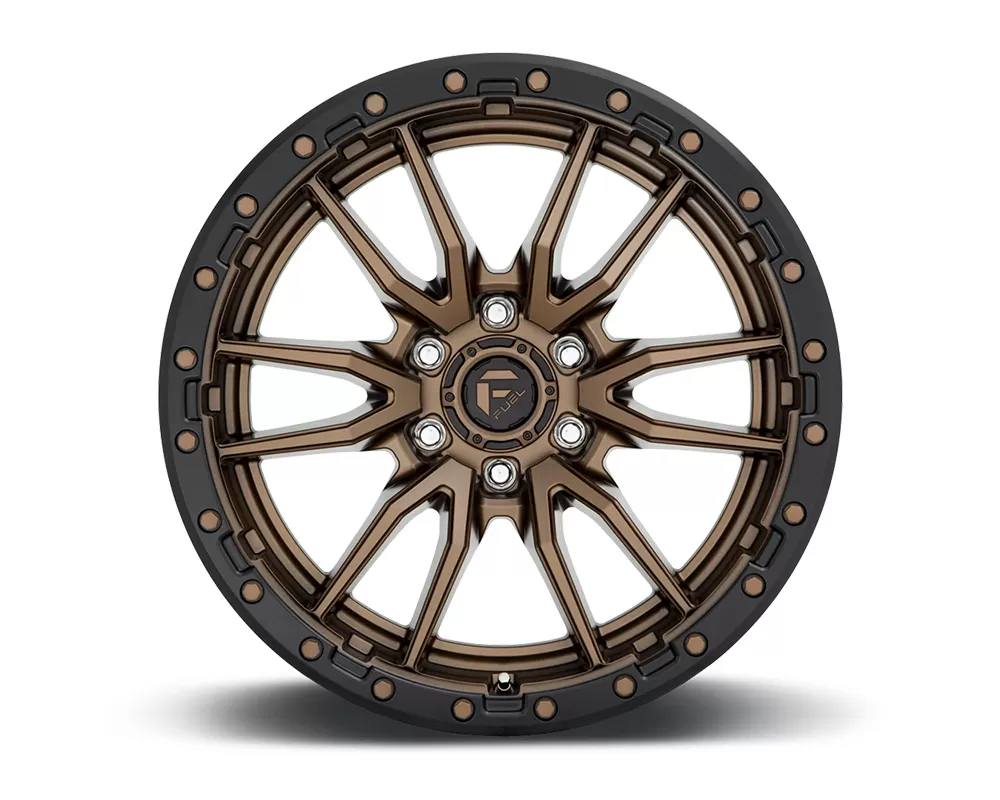 Fuel D681 Rebel Bronze w/ Black Lip 1-Piece Cast Wheel 17x9 6x135 -12mm - D68117908945