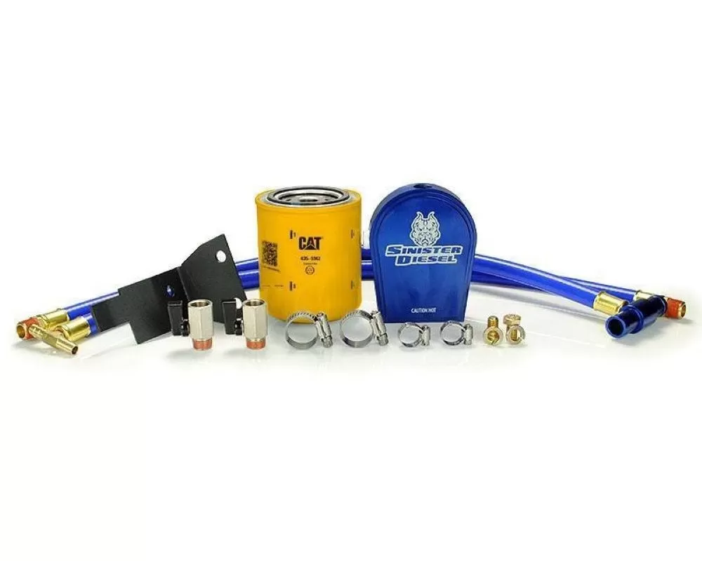 Sinister Diesel Coolant Filtration System w/ CAT Ford Powerstroke 6.0L 2003-2007 - SD-COOLFIL-6.0-C