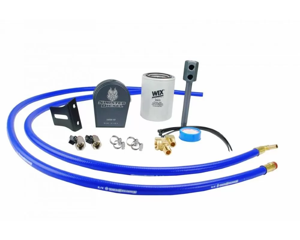 Snister Diesel Coolant Filtration System Ford Powerstroke 6.7L 2011-2015 - SD-COOLFIL-6.7P-W