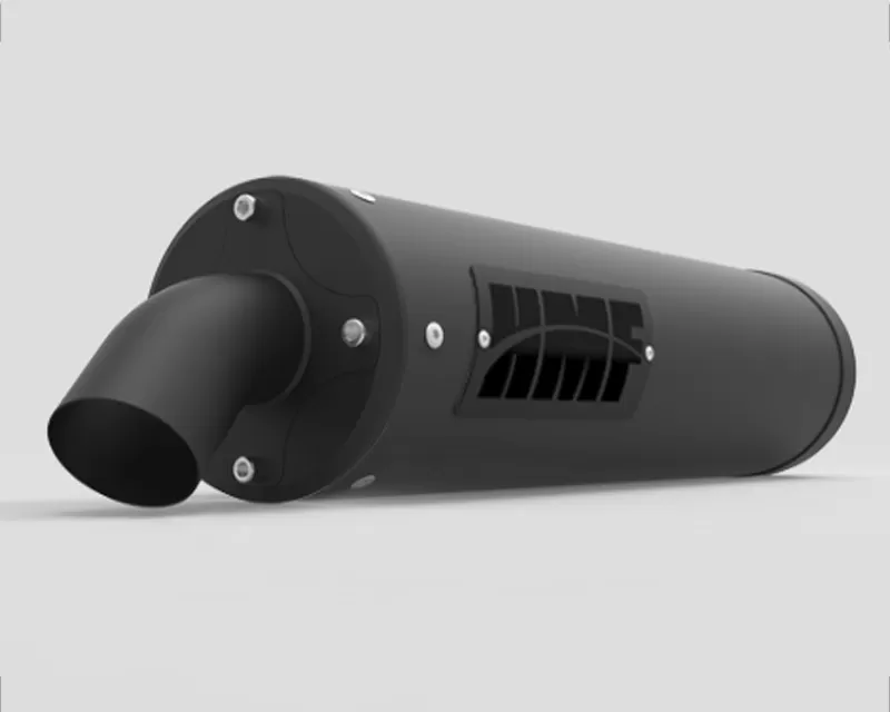 HMF Racing Blackout Gun Metal Loud Version Titan Slip-On Muffler Textron Wildcat XX 2018+ - 751213638795