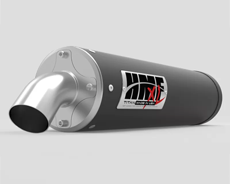 HMF Racing Gun Metal Loud Version Titan Slip-On Muffler Textron Wildcat XX 2018+ - 751213638787
