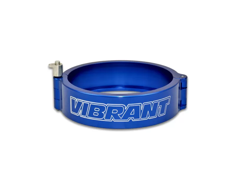 Vibrant Performance HD Quick Release Anodized Blue Aluminum Clamp with Pin for 4" O.D. Tubing - 12538B