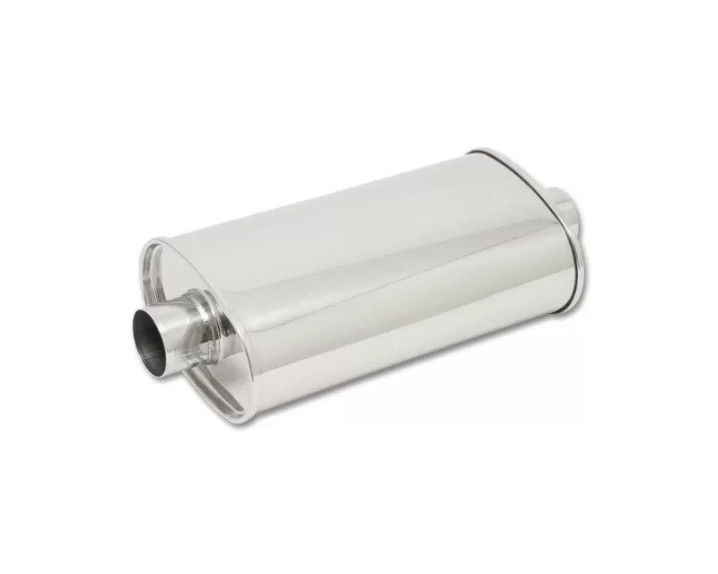 Vibrant Performance 2.25" Inlet | Outlet STREETPOWER Oval Center to Center Muffler - 1101