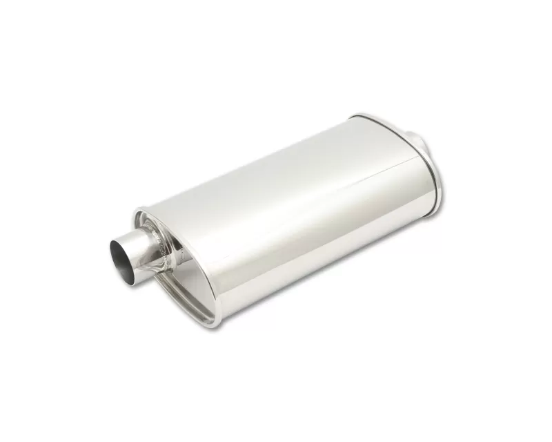 Vibrant Performance 2.25" Inlet | Outlet STREETPOWER Oval Offset to Center Muffler - 1105