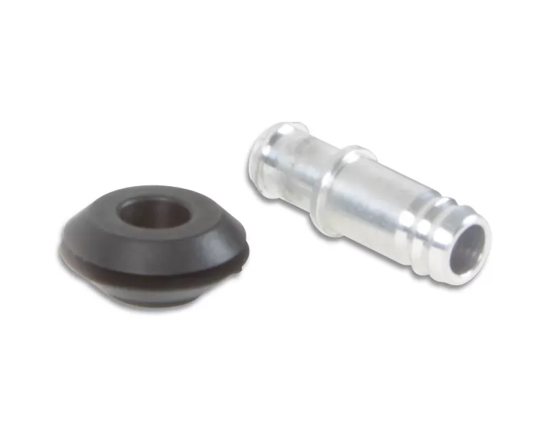 Vibrant Performance Hard Mount 10mm Aluminum Vacuum Line Fitting with Rubber Grommet - 2895