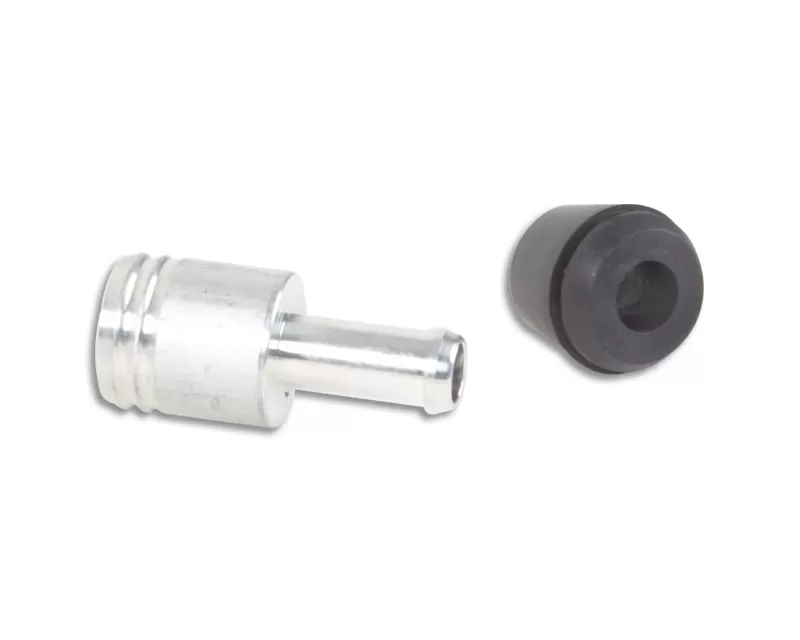 Vibrant Performance Hard Mount 19mm Aluminum Vacuum Line Fitting with Rubber Grommet - 2897