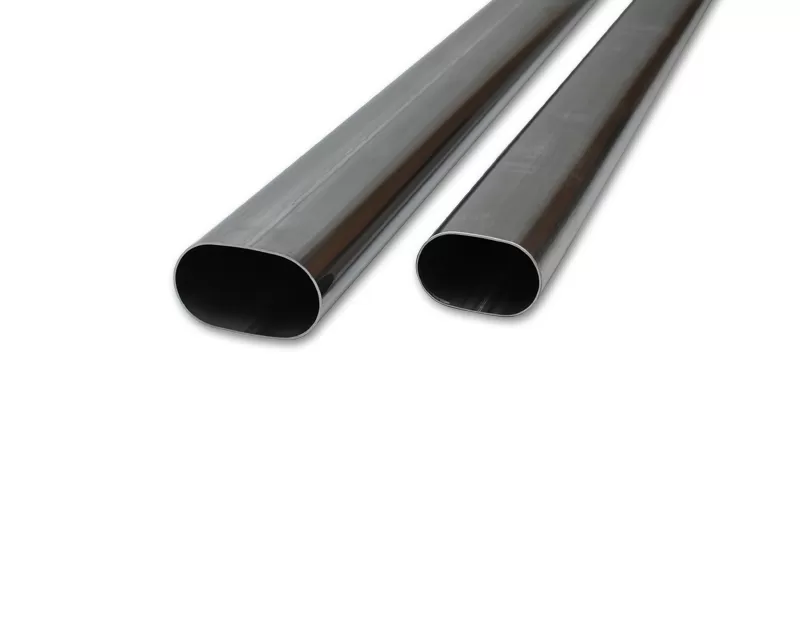 Vibrant Performance 4" 304 Stainless Steel 5' Straight Oval Tubing - 13184