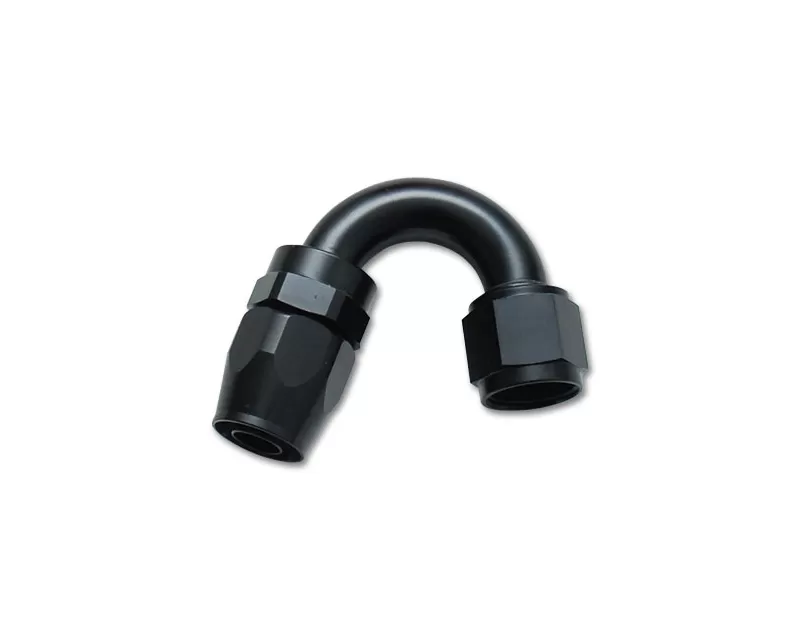 Vibrant Performance Anodized Black 150 Degree Swivel Hose End with -12AN Fitting - 21512