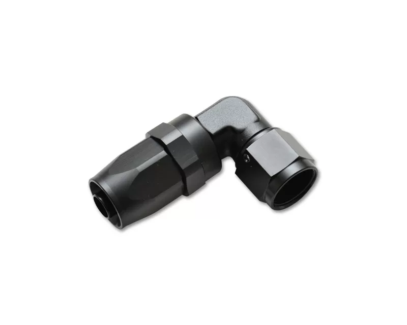 Vibrant Performance -10AN Anodized Black 90 Degree Forged Elbow Hose End Fitting - 21990