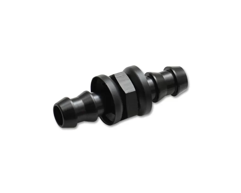 Vibrant Performance Anodized Black -10AN Barbed Union Fitting - 11243