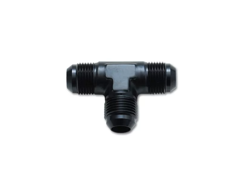Vibrant Performance Anodized Black -10AN Flare Tee Adapter Fitting - 10484