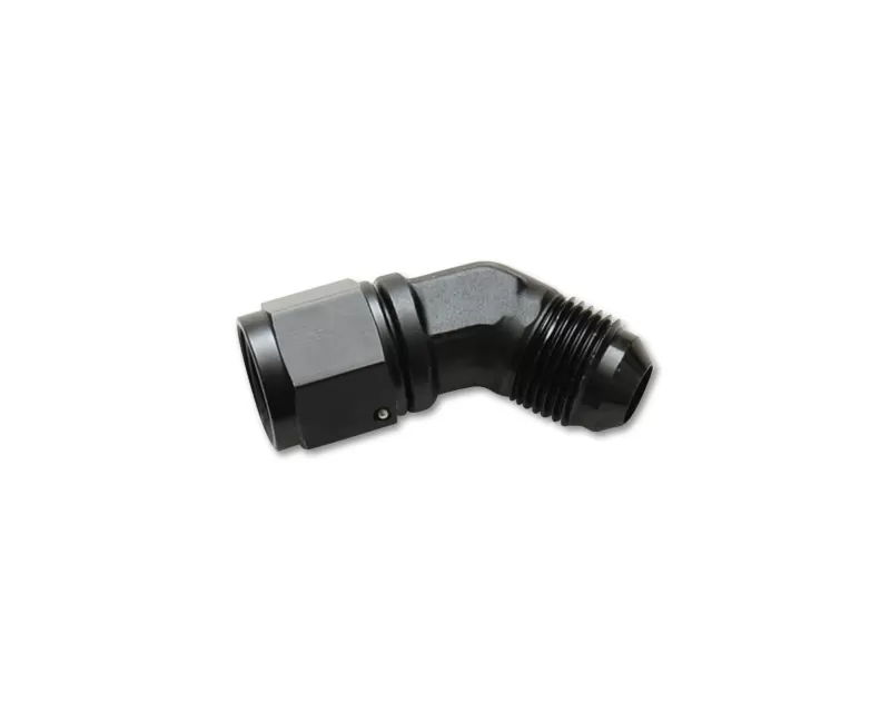 Vibrant Performance Anodized Black -4AN Female to AN Male 45 Degree Swivel Adapter Fitting - 10771