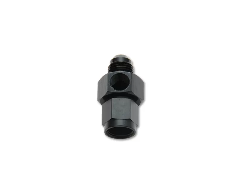 Vibrant Performance Anodized Black -10AN Male to Female Union Adapter Fitting with 1/8" NPT Port - 16490