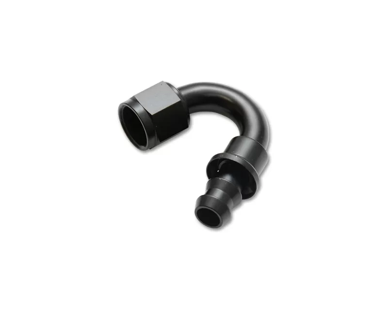 Vibrant Performance Anodized Black -4AN Push-On 150 Degree Hose End Fitting - 22504