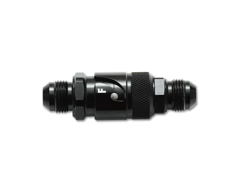 Vibrant Performance Anodized Black -6AN Quick Release Fitting with Viton Seal - 20806