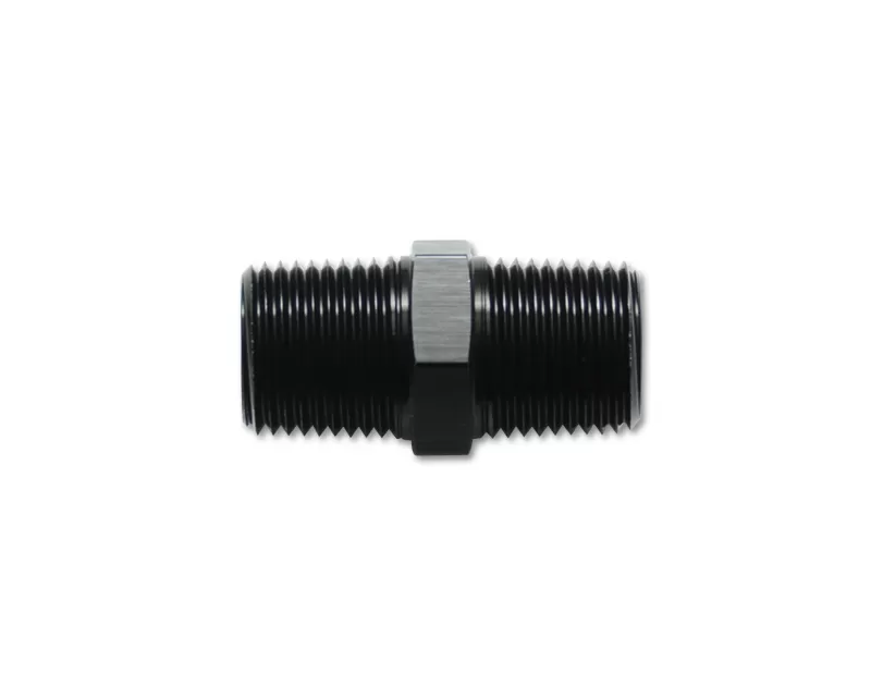 Vibrant Performance Anodized Black 1" Male to Male Pipe Nipple Fitting - 10375