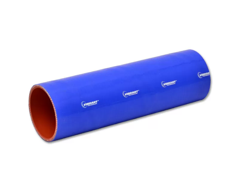 Vibrant Performance Gloss Blue 4 Ply Aramid Reinforced Silicone Sleeve 5" I.D. and 12" Long - 27251B