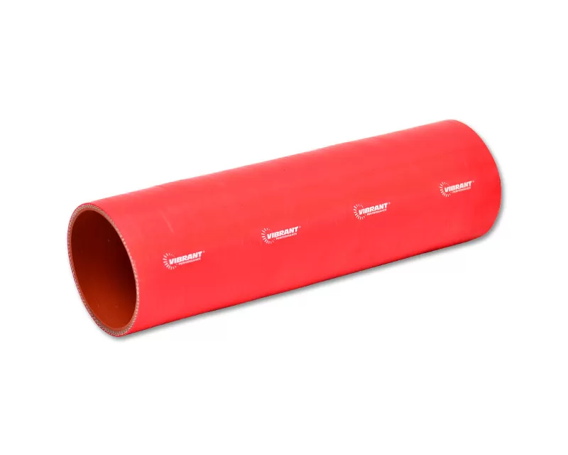 Vibrant Performance Gloss Red 4 Ply Aramid Reinforced Silicone Sleeve 4" I.D. and 12" Long - 27191R