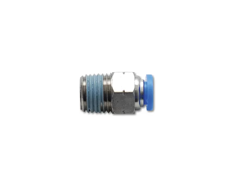 Vibrant Performance One-Touch 1/4" (6mm) Male Straight Fitting with 1/4" NPT Thread - 2664