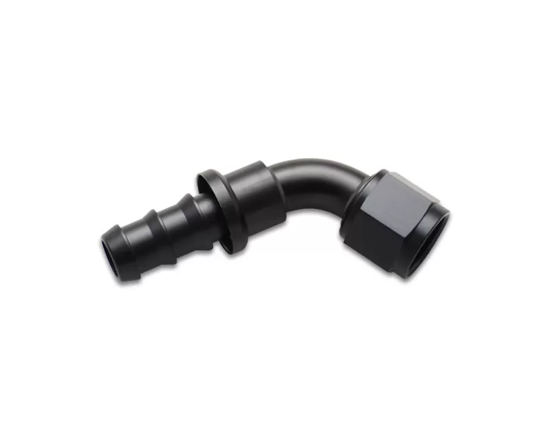 Vibrant Performance Push-On -8AN Anodized Black 60 Degree Elbow Hose End Fitting - 22608