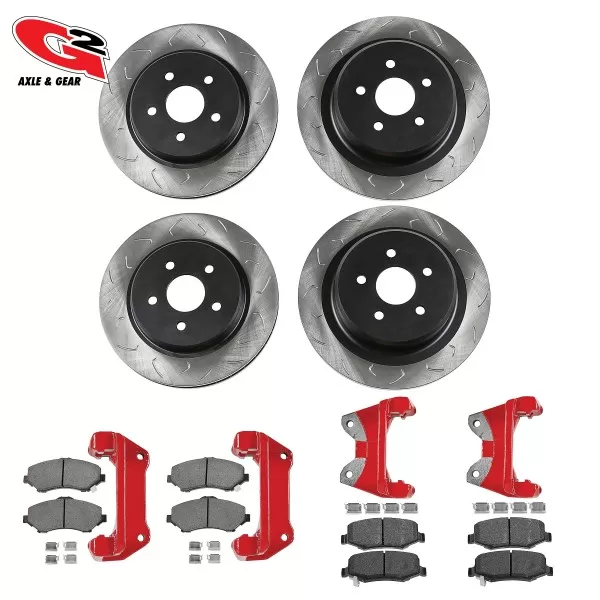 G2 Axle and Gear G2 Core Bbk - Front And Rear Oversized Rotors, Caliper Brackets, And Performance Brake Pads 79-JKKIT G2 Axle and Gear - 79-JKKIT