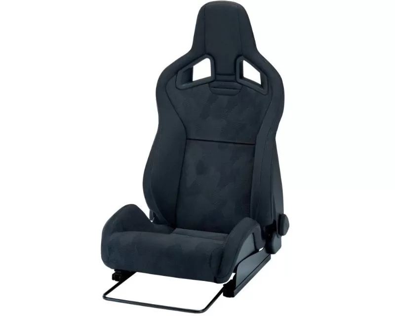 Recaro Driver Cross Sportster CS 3 Point Belt Seat Black Nardo | Black Artista with Grey Logo - 414.00.1351