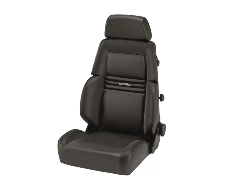 Recaro Comfort Seat Expert S 3 Point Belt  Black Leather | Black Leather Silver Logo CLEARANCE - LTF.00.000.LL11