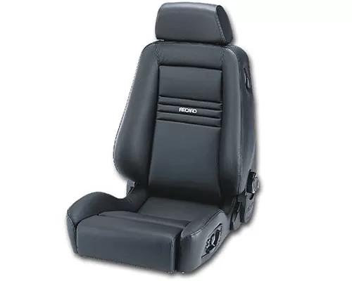 Recaro Ergomed ES Right Seat Black Leather and Vinyl|Black Leather Grey Logo CLEARANCE - 154.20.2541