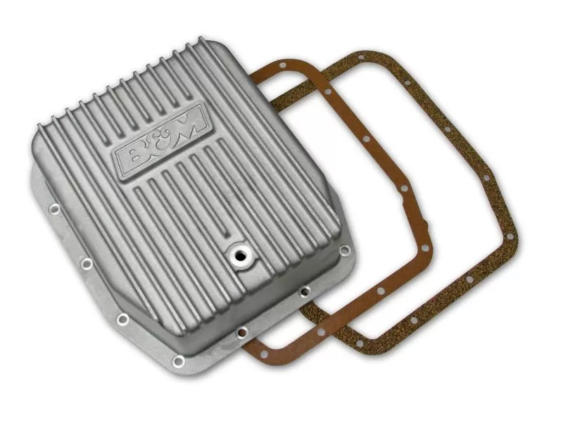 B&M Cast Deep Transmission Pan for AODE and 4R70W Transmission - 40291