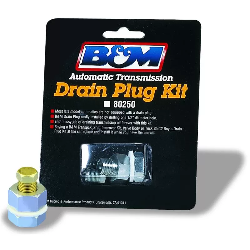 B&M Drain Plug Kit - Universal - 80250