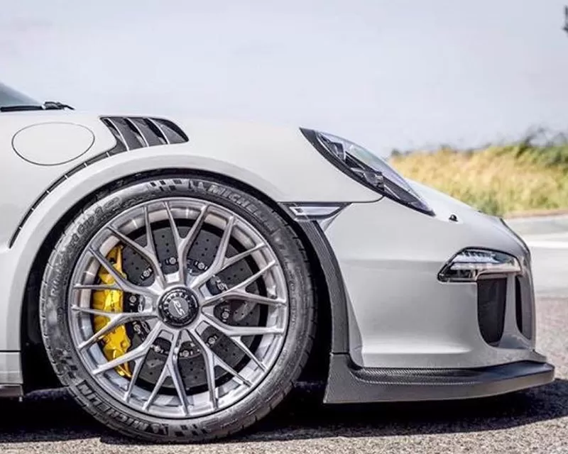 Vorsteiner V-RS Aero Front Lip Spoiler Carbon Fiber 1x1 Glossy Porsche GT3RS 14-16 - POV1120