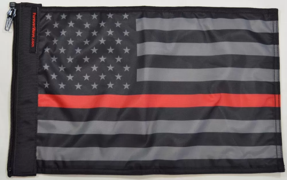 Forever Wave USA Subdued Thin Red Line Flag - 5197
