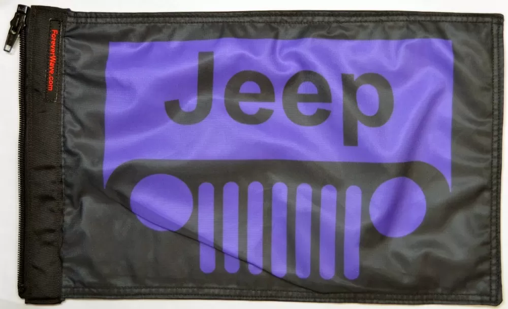 Forever Wave Jeep Grill Purple Flag - 5221