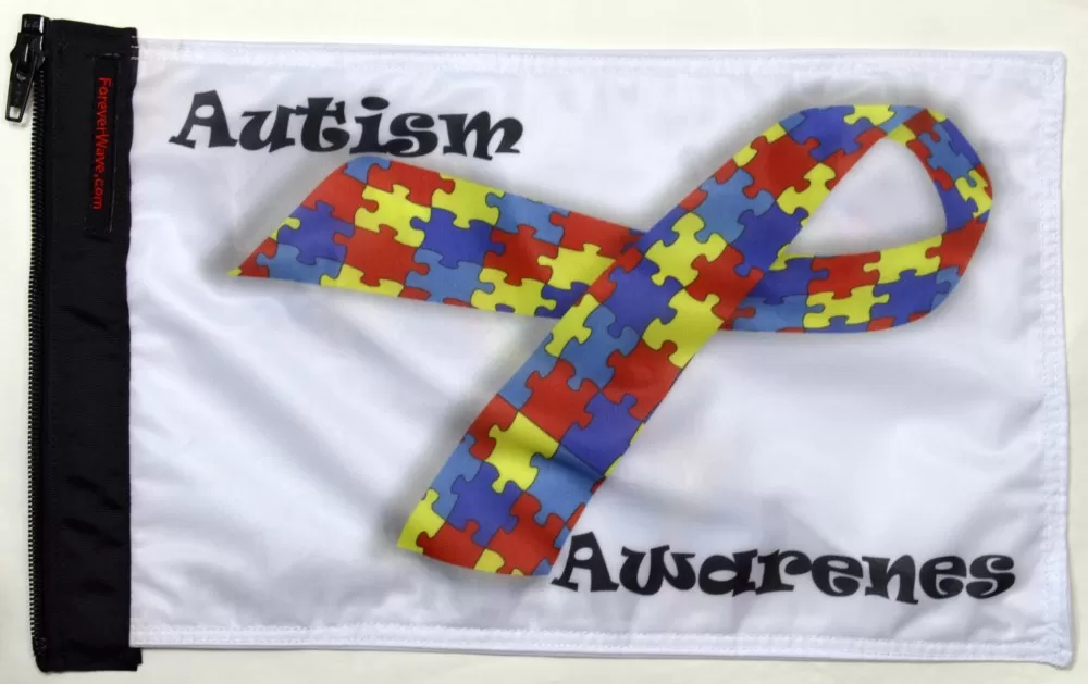 Forever Wave Autism Awareness Flag - 5226