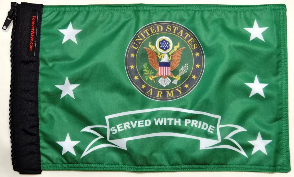 Forever Wave Army Served With Pride Flag - 5370