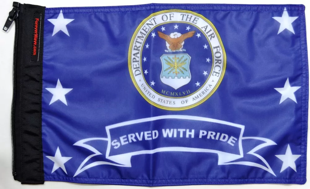 Forever Wave Air Force Served With Pride Flag - 5392