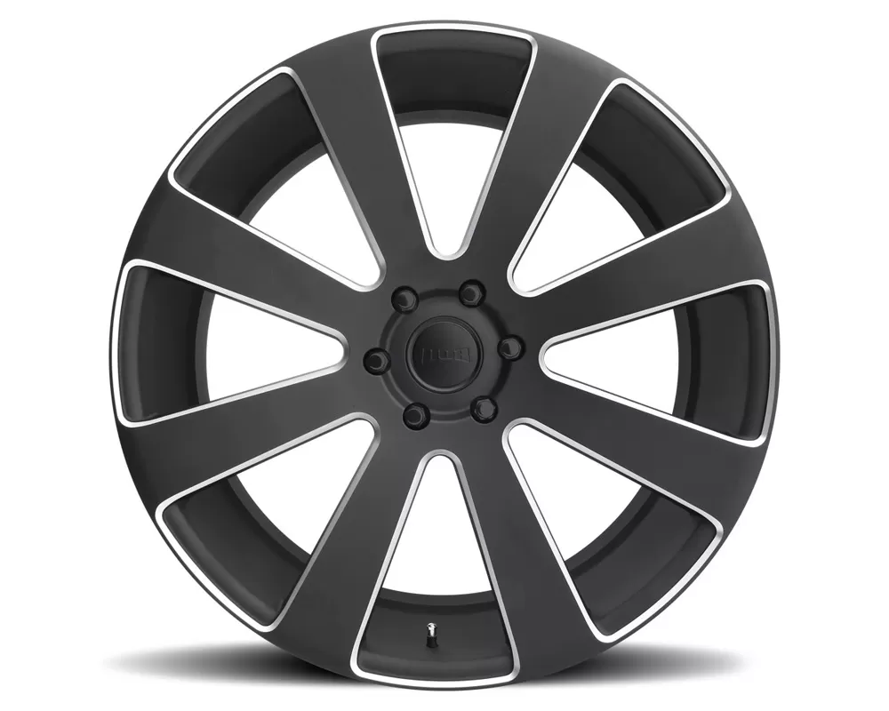 DUB S187 8-Ball Black & Milled 1-Piece Cast Wheel 24x10 6x139.7 20mm - S187240077+20
