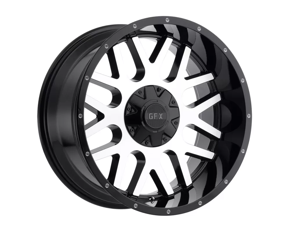 G-FX Wheels TM4 Gloss Black Machined Face Wheel 17x9 6x135/139.7 12 - TM4 790-6009-12 GBMF