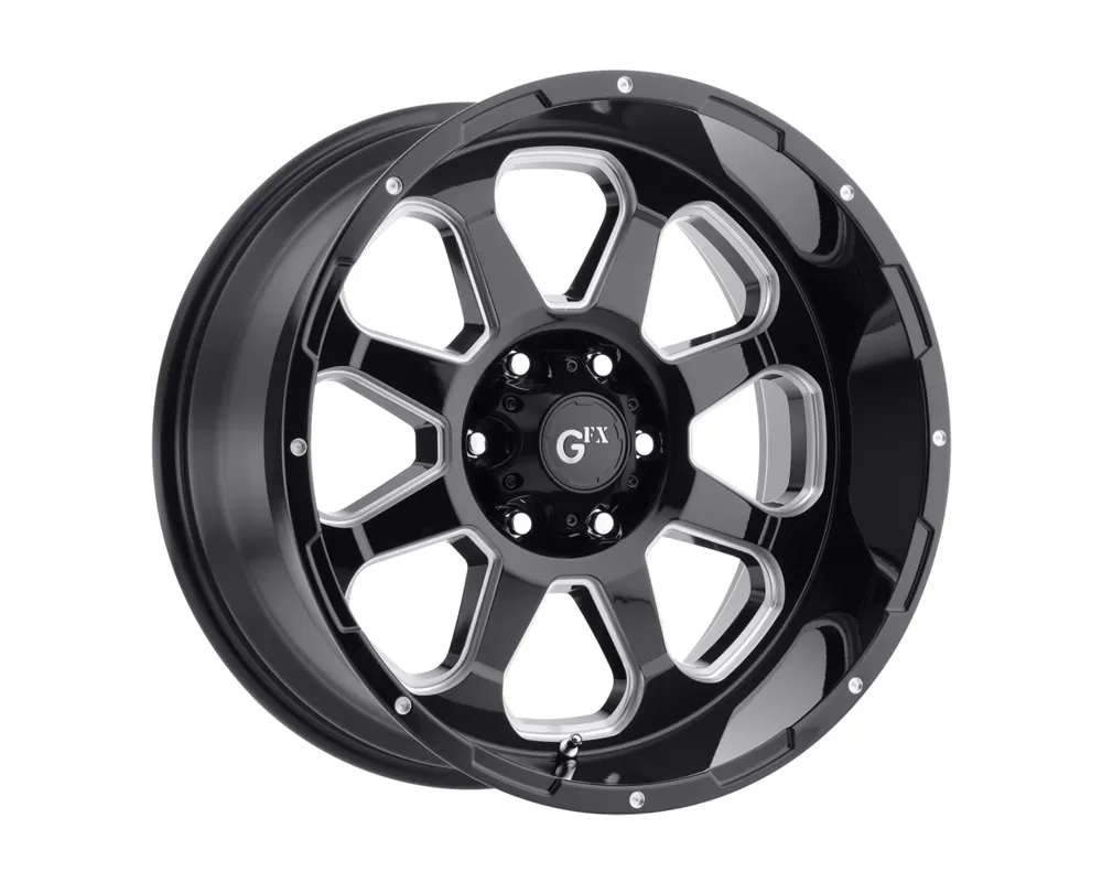 G-FX Wheels TR10 Gloss Black Milled Wheel 17x9 5x127 12 - T10 790-5127-12 GBM