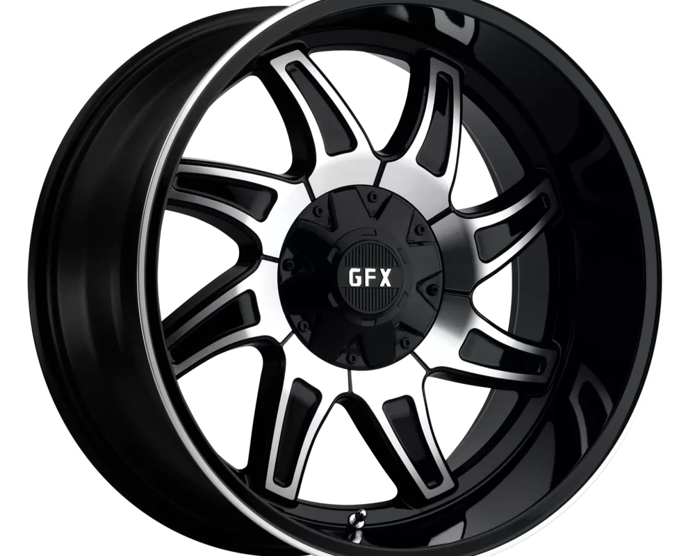 G-FX Wheels TR-15 Wheel 17x8.5 6x135 18mm Matte Black Machined - T15 785-6009-18 MBM