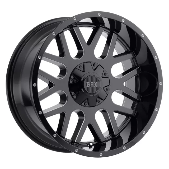 G-FX TM4 Gloss Black Milled Wheel 20x10 6x135/139.7 -24 - TM4 210-6009-24 GBM