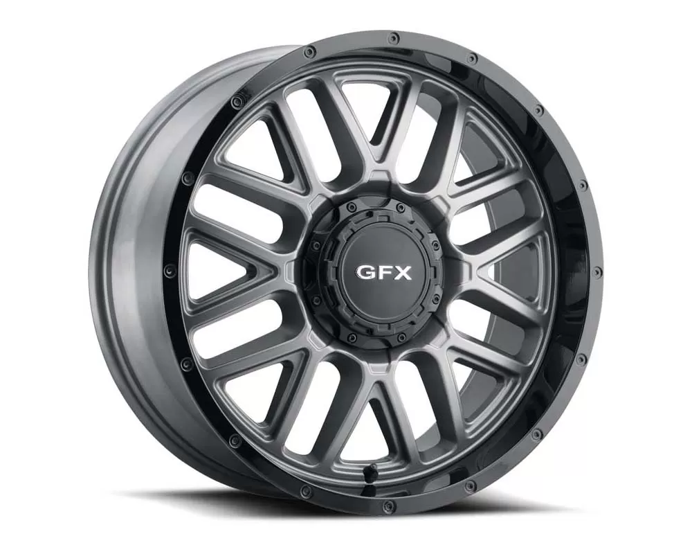 G-FX TM-5 Wheel 20x9 5x139.7/150 18mm Matte Grey w/ Matte Black Lip - TM5 290-5015-18 GRB