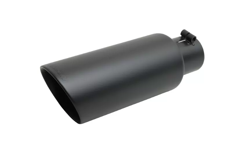 Gibson Performance Black Ceramic Double Walled Angle Exhaust Tip - 500417-B