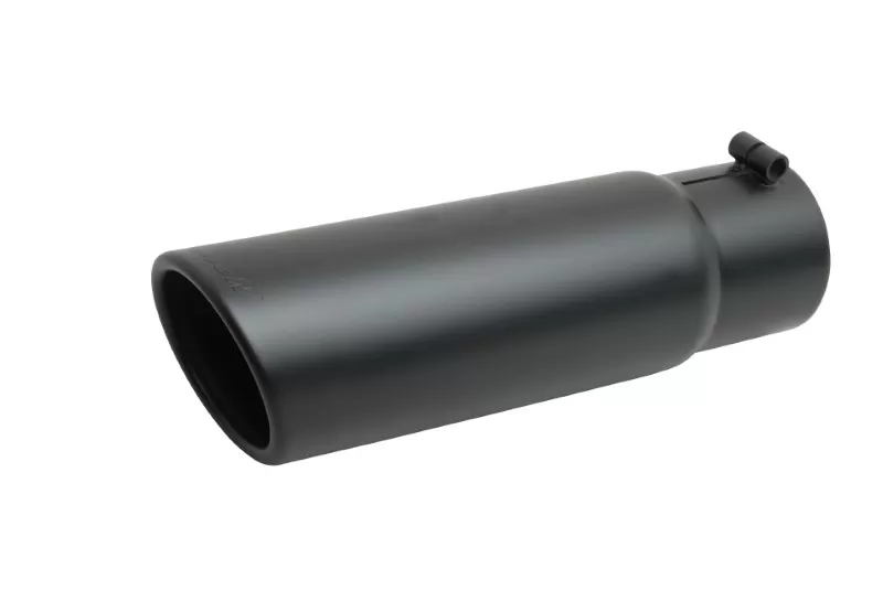 Gibson Performance Black Ceramic Rolled Edge Angle Exhaust Tip - 500639-B