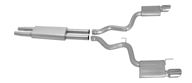 Gibson Performance Stainless Catback Dual Exhaust System Ford Mustang 3.7L 2015-2022 - 619015